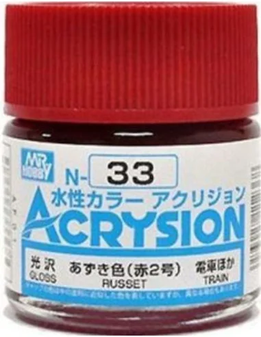 Mr Hobby -Gunze Acrysion (10 ml) Russet - Mr Hobby - Gunze N-033