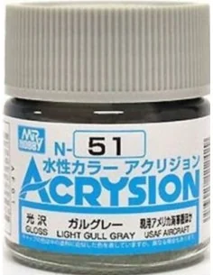 Mr Hobby -Gunze Acrysion (10 ml) Light Gull Gray - Mr Hobby - Gunze...