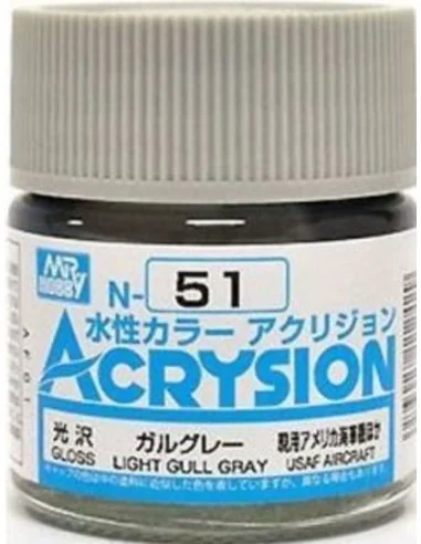 Mr Hobby -Gunze Acrysion (10 ml) Light Gull Gray - Mr Hobby - Gunze...