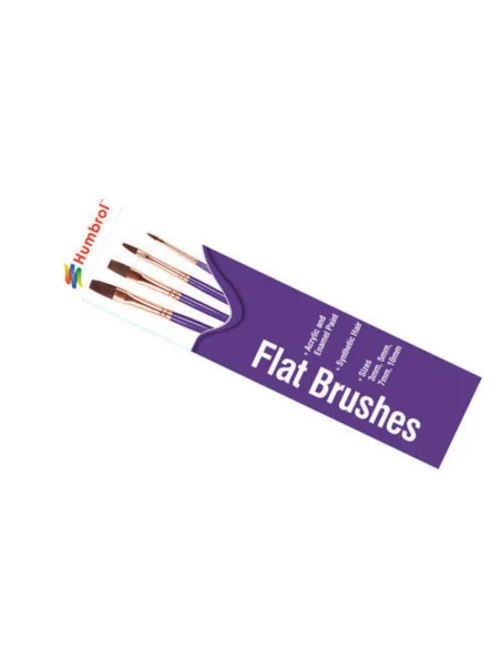 Pinsel Set -flach 3, 5, 7, 10 - Humbrol AG4305