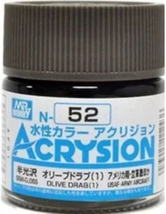 Mr Hobby -Gunze Acrysion (10 ml) Olive Drab (1) - Mr Hobby - Gunze ...