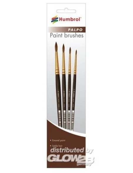 Palpo Pinsel-Set (Größen 000, 0, 2 & 4) - Humbrol AG4250