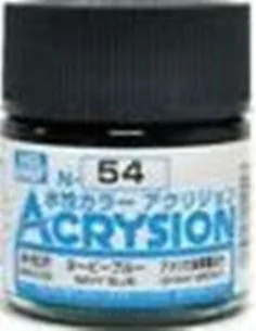Mr Hobby -Gunze Acrysion (10 ml) Navy Blue - Mr Hobby - Gunze N-054