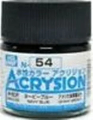 Mr Hobby -Gunze Acrysion (10 ml) Navy Blue - Mr Hobby - Gunze N-054