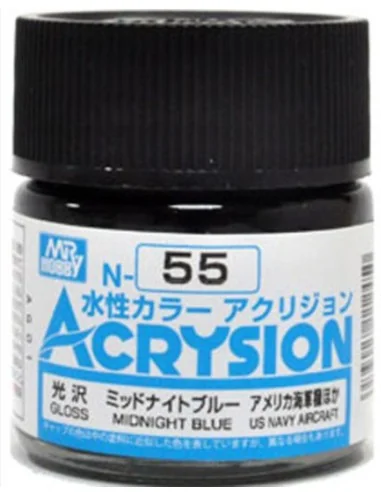 Mr Hobby -Gunze Acrysion (10 ml) Midnight Blue - Mr Hobby - Gunze N...