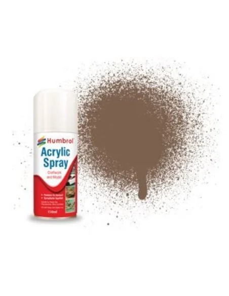 HUMBROL ACRYLIC HOBBY SPRAY 150ML No 29 Dark Brown - Humbrol AD6029