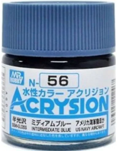 Mr Hobby -Gunze Acrysion (10 ml) Intermediate Blue - Mr Hobby - Gun...
