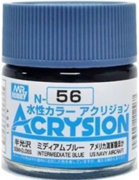 Mr Hobby -Gunze Acrysion (10 ml) Intermediate Blue - Mr Hobby - Gun...