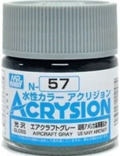 Mr Hobby -Gunze Acrysion (10 ml) Aircraft Gray - Mr Hobby - Gunze N...