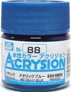Mr Hobby -Gunze Acrysion (10 ml) Metallic Blue - Mr Hobby - Gunze N...
