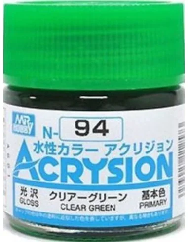 Mr Hobby -Gunze Acrysion (10 ml) Clear Green - Mr Hobby - Gunze N-094