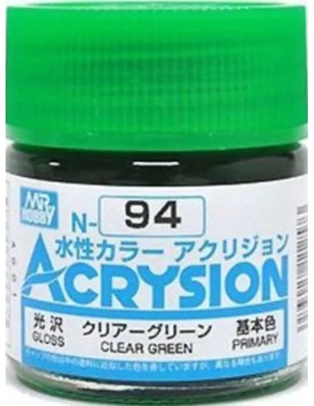 Mr Hobby -Gunze Acrysion (10 ml) Clear Green - Mr Hobby - Gunze N-094