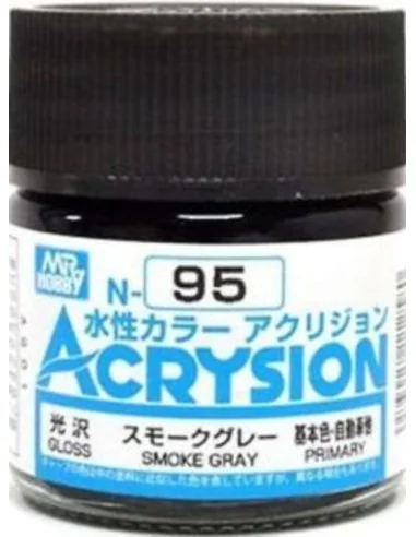 Mr Hobby -Gunze Acrysion (10 ml) Smoke Gray - Mr Hobby - Gunze N-095