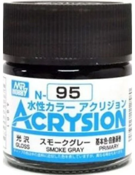 Mr Hobby -Gunze Acrysion (10 ml) Smoke Gray - Mr Hobby - Gunze N-095