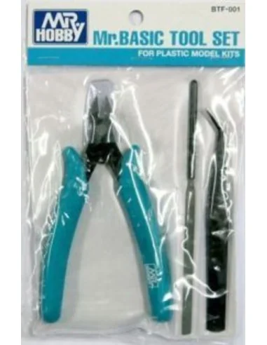 Mr Hobby -Gunze Basic Tool Set(Nipper, Angled Tweezer, File)for Pla...