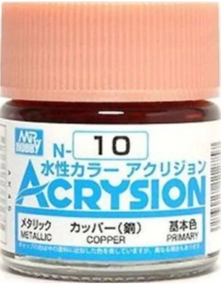 Mr Hobby -Gunze Acrysion (10 ml) Copper - Mr Hobby - Gunze N-010