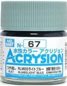 Mr Hobby -Gunze Acrysion (10 ml) RLM65 Light Blue - Mr Hobby - Gunz...