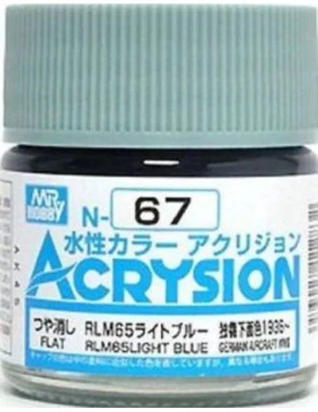 Mr Hobby -Gunze Acrysion (10 ml) RLM65 Light Blue - Mr Hobby - Gunz...