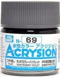 Mr Hobby -Gunze Acrysion (10 ml) RLM75 Gray Violet - Mr Hobby - Gun...