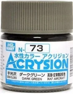 Mr Hobby -Gunze Acrysion (10 ml) Dark Green - Mr Hobby - Gunze N-073