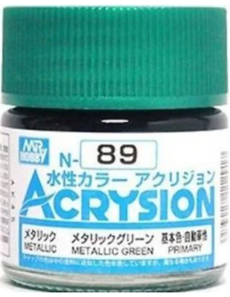 Mr Hobby -Gunze Acrysion (10 ml) Metallic Green - Mr Hobby - Gunze ...