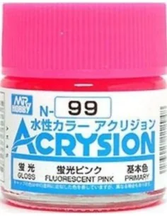 Mr Hobby -Gunze Acrysion (10 ml) Fluorescent Pink - Mr Hobby - Gunz...