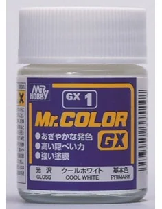 Mr Hobby -Gunze Mr. Color GX (18 ml) Cool White - Mr Hobby - Gunze ...