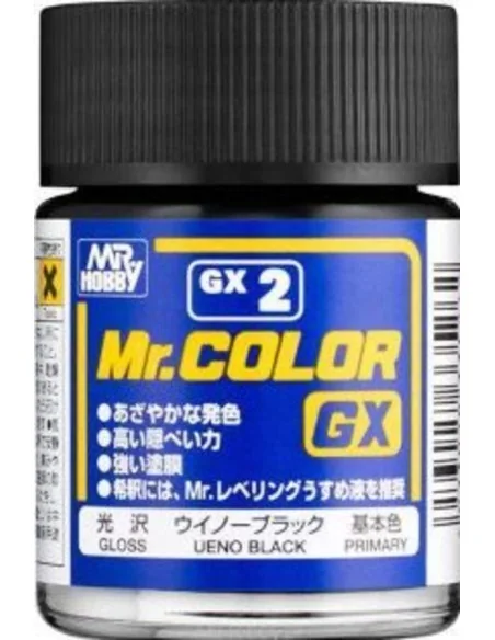 Mr Hobby -Gunze Mr. Color GX (18 ml) Ueno Balck - Mr Hobby - Gunze ...
