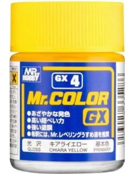 Mr Hobby -Gunze Mr. Color GX (18 ml) Chiara Yellow - Mr Hobby - Gun...