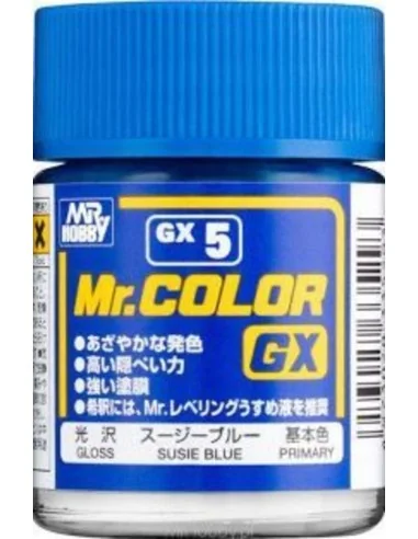 Mr Hobby -Gunze Mr. Color GX (18 ml) Susie Blue - Mr Hobby - Gunze ...