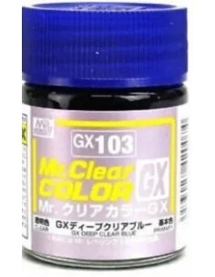 Mr Hobby -Gunze Mr. Clear Color GX (18 ml) Deep Clear Blue - Mr Hob...
