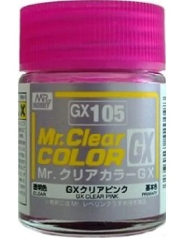Mr Hobby -Gunze Mr. Clear Color GX (18 ml) Clear Pink - Mr Hobby - ...