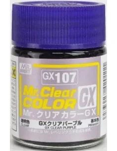 Mr Hobby -Gunze Mr. Clear Color GX (18 ml) Clear Purple - Mr Hobby ...