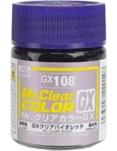 Mr Hobby -Gunze Mr. Clear Color GX (18 ml) Clear Violet - Mr Hobby ...