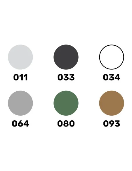 Acrylic Colour Set Military Aircraft 6 x 12 ml + Brush - Heller 9402