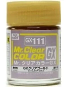 Mr Hobby -Gunze Mr. Clear Color GX (18 ml) Clear Gold - Mr Hobby - ...