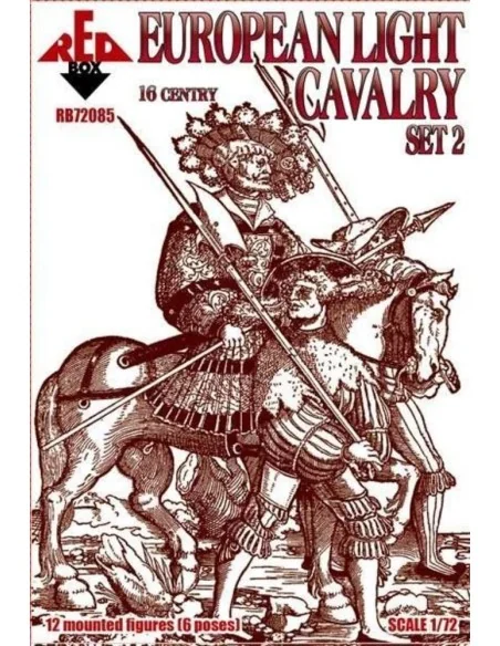 European light cavalry, 16th century, set2, 1/72 - Red Box RB72085