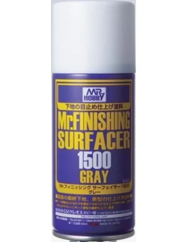 Mr Hobby -Gunze Mr. Finishing Surfacer 1500 Gray (170 ml) - Mr Hobb...