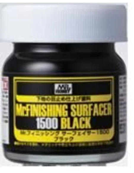 Mr Hobby -Gunze Mr. Finishing Surfacer 1500 Black (40 ml) - Mr Hobb...