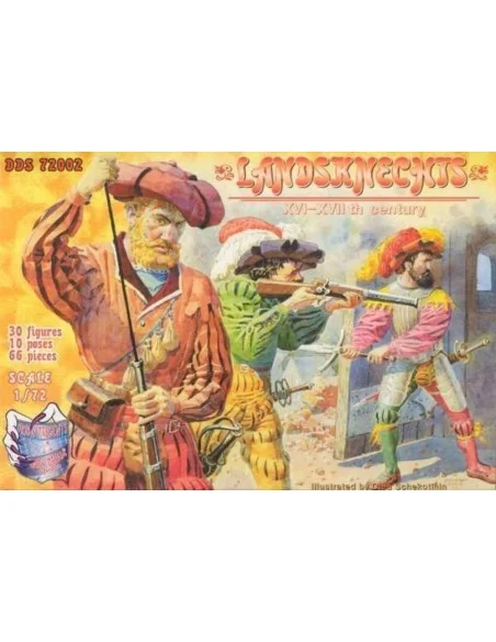 Landsknechts, XVI-XVII century, set 1, 1/72 - DDS DDS72002