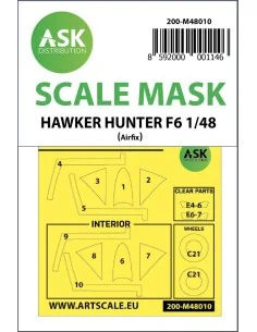 Hawker Hunter F.6 double-sided painting mask for Airfix, 1/48 - Art...