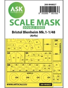 Bristol Blenheim Mk.I double-sided painting mask for Airfix, 1/48 -...