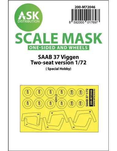 C-130H one-sided express fit mask for Zvezda, 1/72 - Art Scale Kit ...