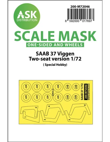 C-130H one-sided express fit mask for Zvezda, 1/72 - Art Scale Kit ...