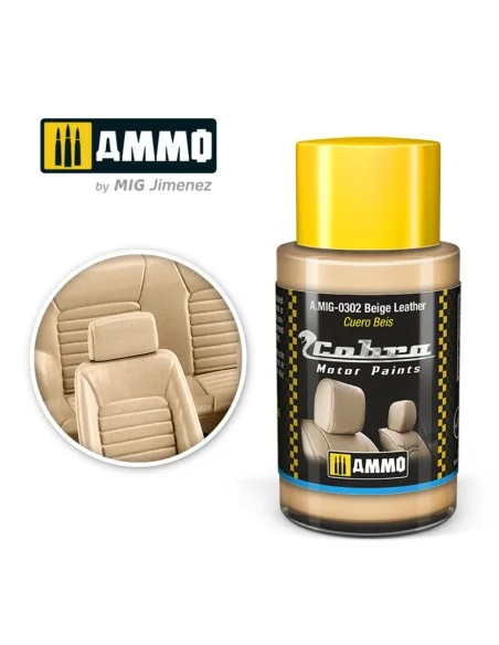 COBRA MOTOR Beige Leather - AMMO by MIG Jimenez A.MIG-0302