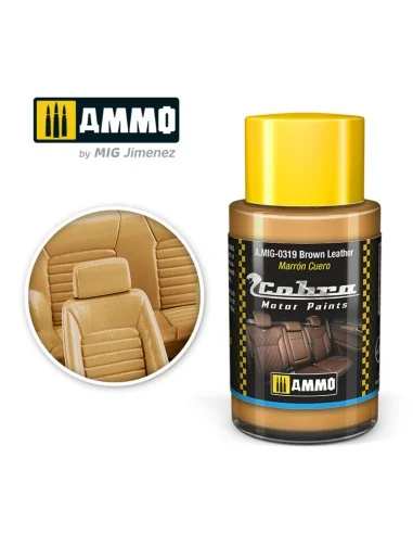 COBRA MOTOR Brown Leather - AMMO by MIG Jimenez A.MIG-0319