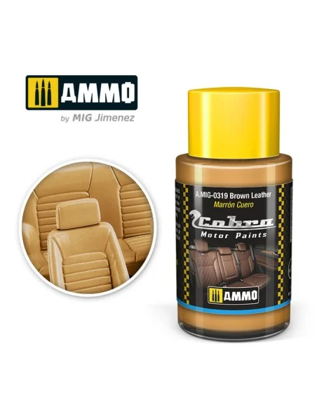COBRA MOTOR Brown Leather - AMMO by MIG Jimenez A.MIG-0319