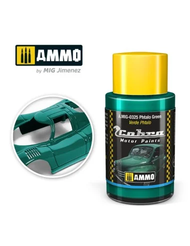 COBRA MOTOR Phtalo green - AMMO by MIG Jimenez A.MIG-0325