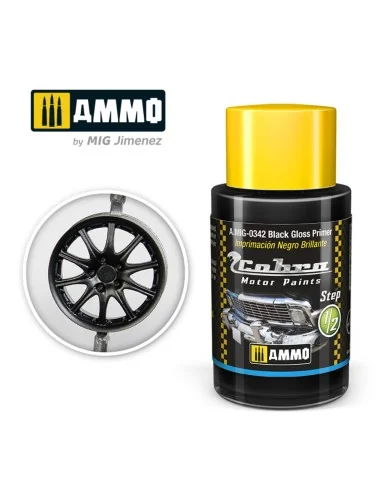COBRA MOTOR Black Gloss Primer - AMMO by MIG Jimenez A.MIG-0342