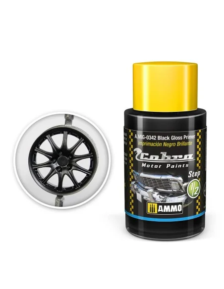 COBRA MOTOR Black Gloss Primer - AMMO by MIG Jimenez A.MIG-0342